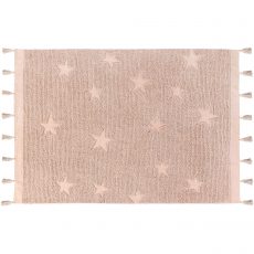 Lorena Canals Hippy Stars Vintage Nude Washable Rug from gimme the good stuff