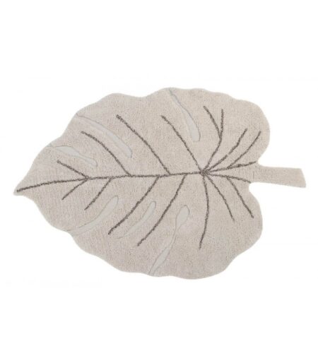 Lorena Canals Monstera Natural Washable Rug from gimme the good stuff