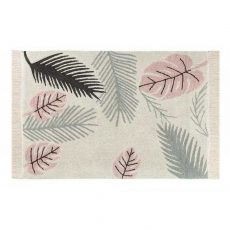 Lorena Canals Tropical Pink Plants Washable Rug from gimme the good stuff