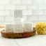 Mama Suds Toilet Bombs - Non-Toxic Toilet Cleaning Tablets sitting in a wooden