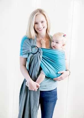 teal moby wrap