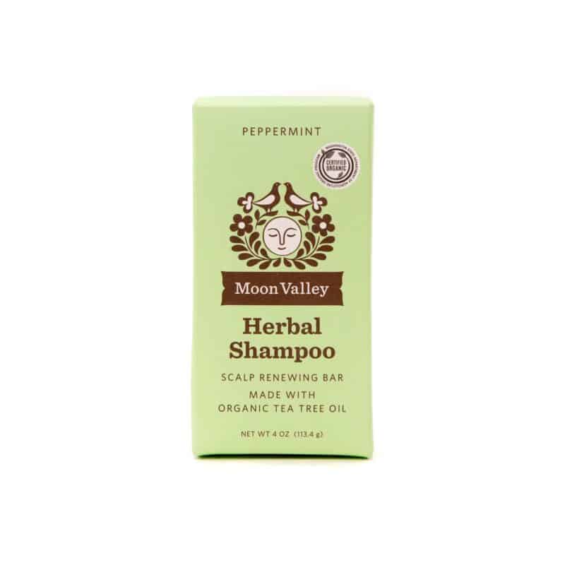 Moon Valley Organics Peppermint Tea Tree Herbal Shampoo Bar from Gimme the Good Stuff 001