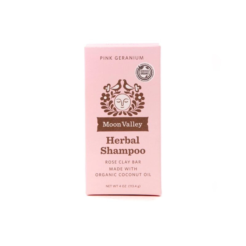 Moon Valley Organics Pink Gernaium Herbal Shampoo Bar from Gimme the Good Stuff 001