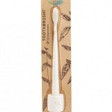 Natural Family Company Toothbrush w Stand Ivory Dessert Case from Gimme the Good Stuff