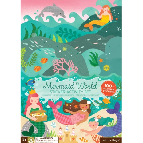 Petit Collage Mermaid Activity Sticker Set from Gimme the Good Stuff