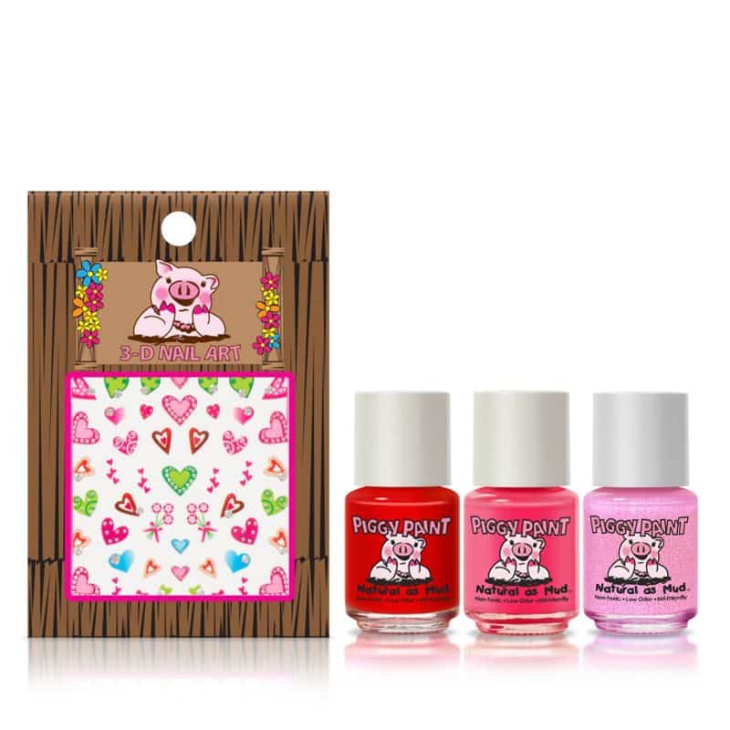 Piggy Paint Non-Toxic Nail Polish Gift Bags from Gimme the Good Stuff All the Heart Eyes
