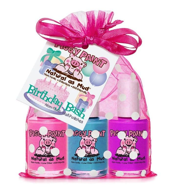Piggy Paint Non-Toxic Nail Polish Gift Bags from Gimme the Good Stuff Birthday Bash