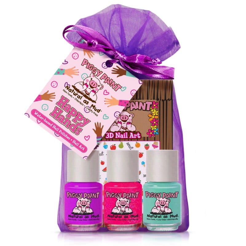 Piggy Paint Non-Toxic Nail Polish Gift Bags from Gimme the Good Stuff Happy Hands