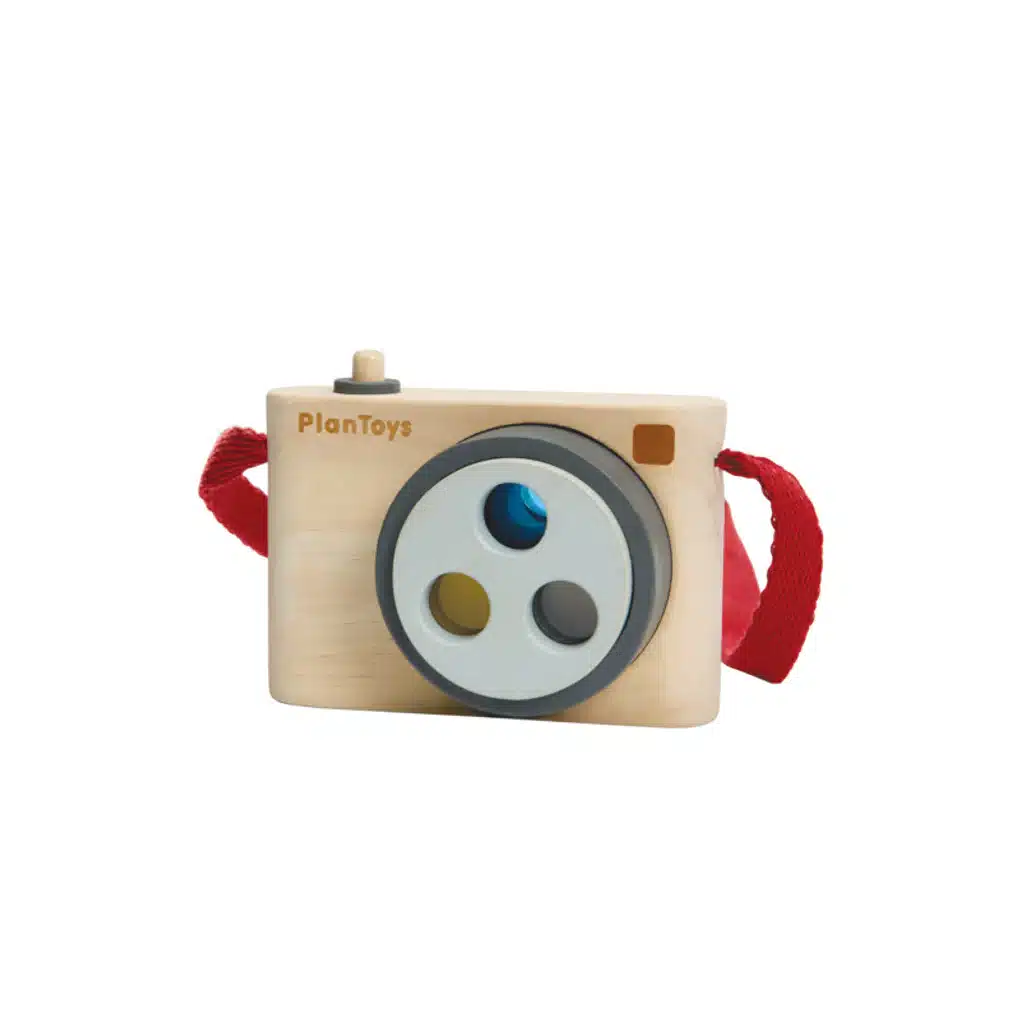Plan Toys – Colorful Snap Wooden Camera Toy