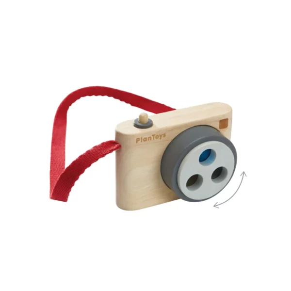 Plan Toys - Colorful Snap Wooden Camera Toy from Gimme the Good Stuff 005