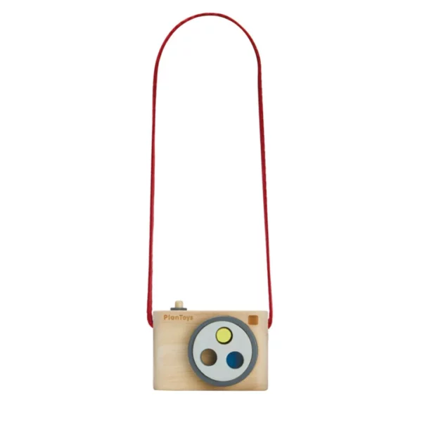 Plan Toys - Colorful Snap Wooden Camera Toy from Gimme the Good Stuff 006