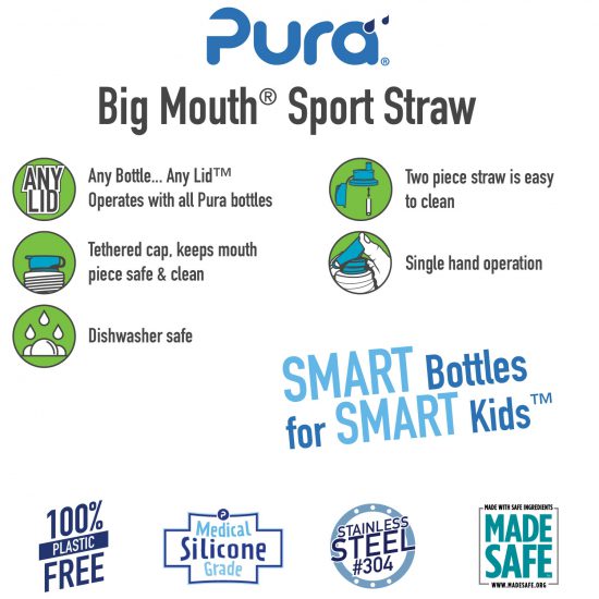 Pura Big Mouth Sport Straw from gimme the good stuff
