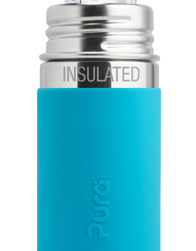 Pura Insulated Straw bottle aqua from gimme the good stuff
