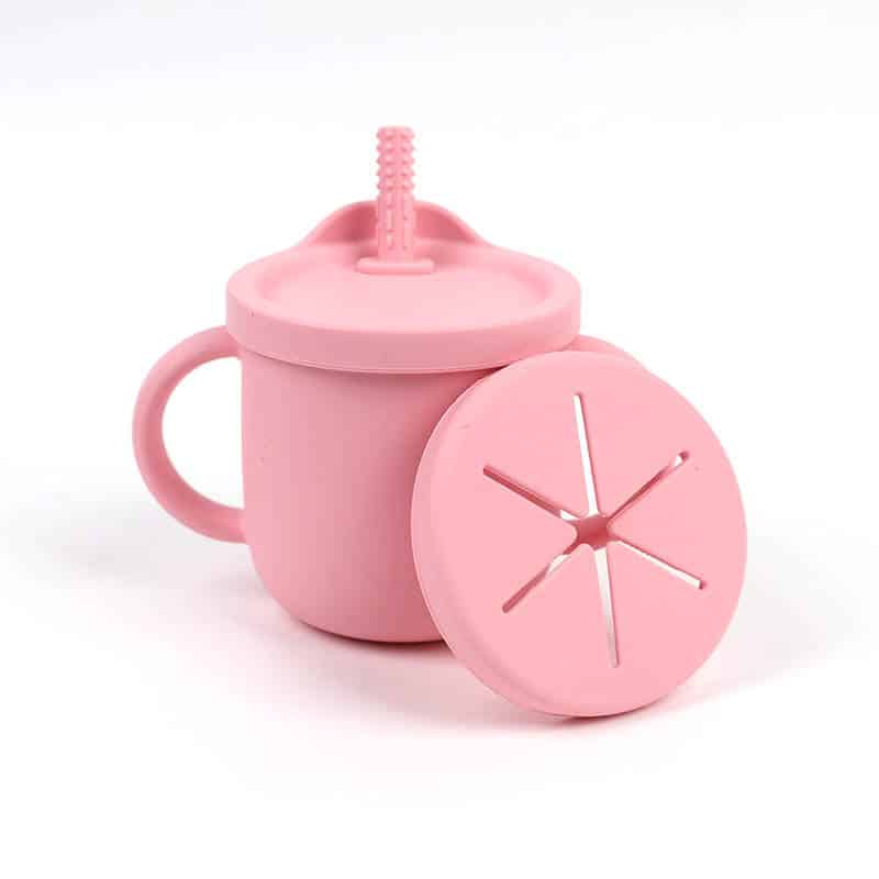 Silicone Toddler Drinking Cup from Gimme the Good Stuff Pink