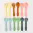 Set of Silicone Toddler Fork and Spoons from Gimme the Good Stuff