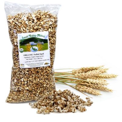 Small Valley Milling Organic Puffed Spelt Cereal from Gimme the Good Stuff