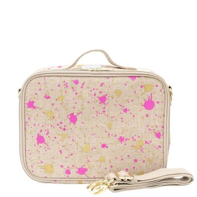SoYoung Fuchsia and Gold Splatter Lunch Box from Gimme the Good Stuff