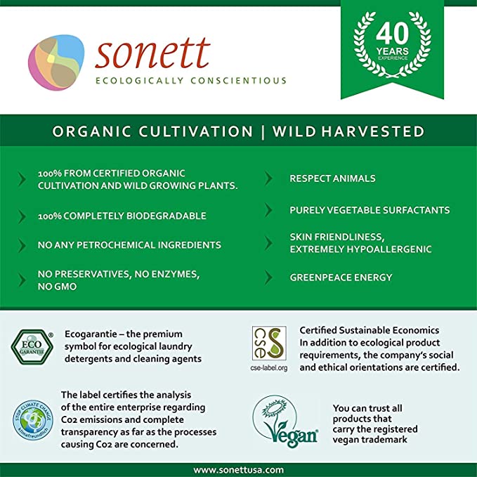 Sonett Organic Starch Spray and Ironing Aid - 17 fl. oz ( Pack of
