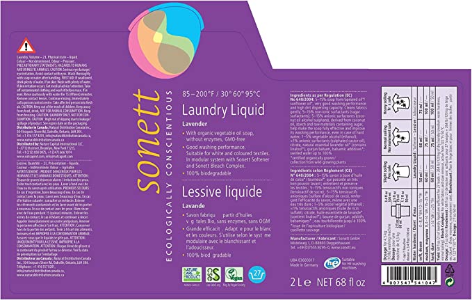 Sonett Laundry Liquid Lavender from Gimme the Good Stuff
