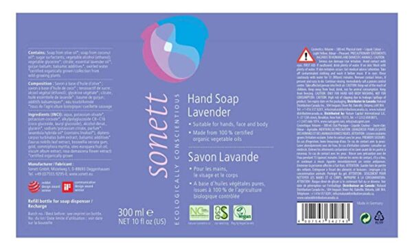 Sonett Liquid Hand Soap Lavender Label