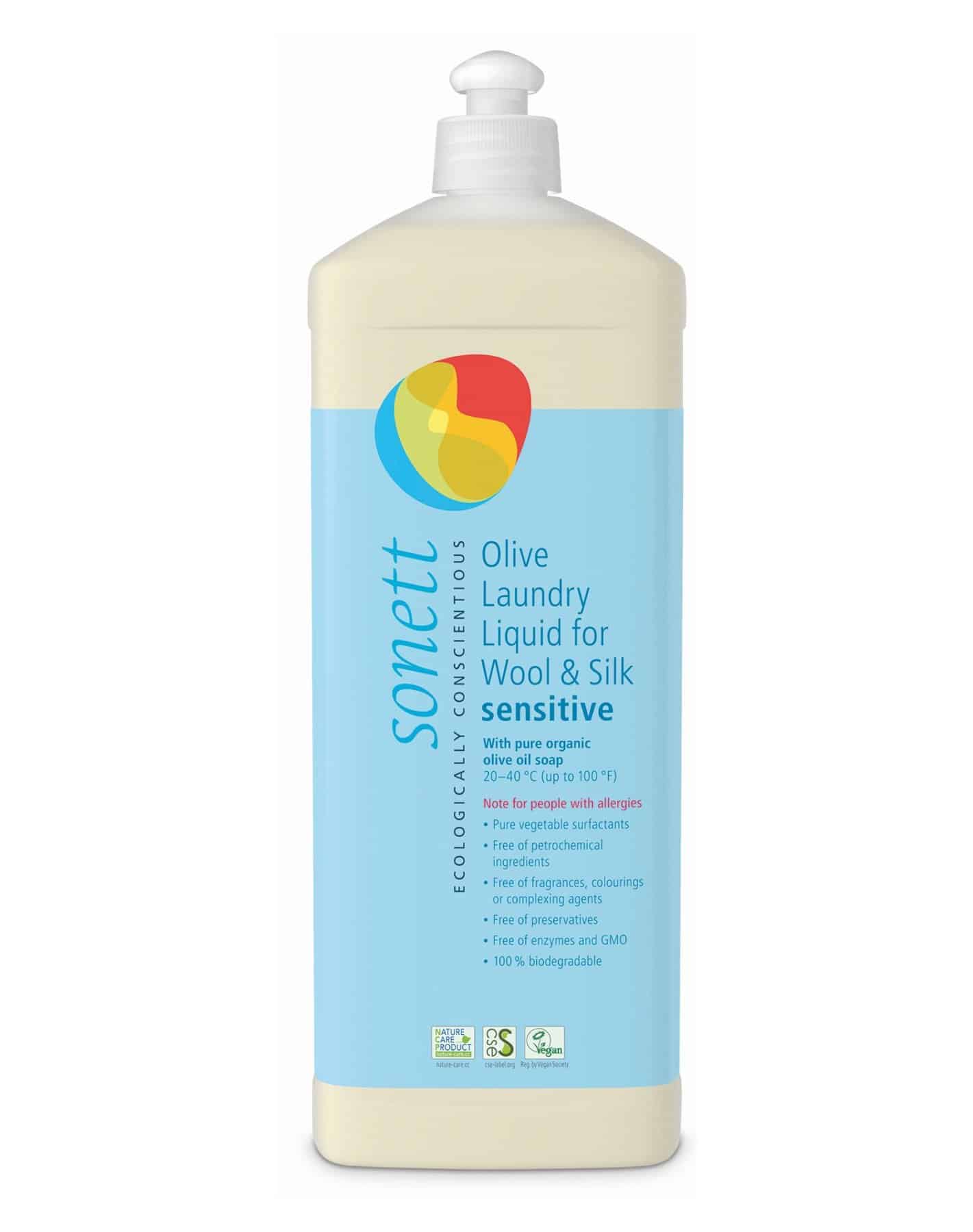 Sonett Olive Laundry Liquid for Wool and Silk Sensitive from gimme the good stuff
