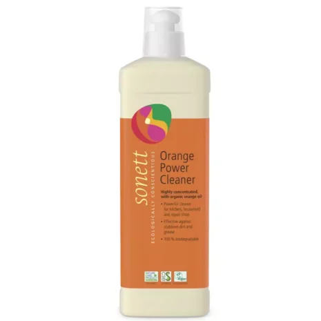 A bottle of Sonett Orange Power Cleaner from Gimme the Good Stuff