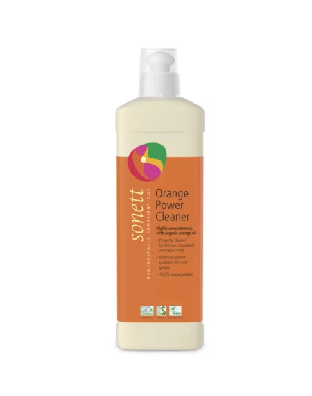 A bottle of Sonett Orange Power Cleaner from Gimme the Good Stuff