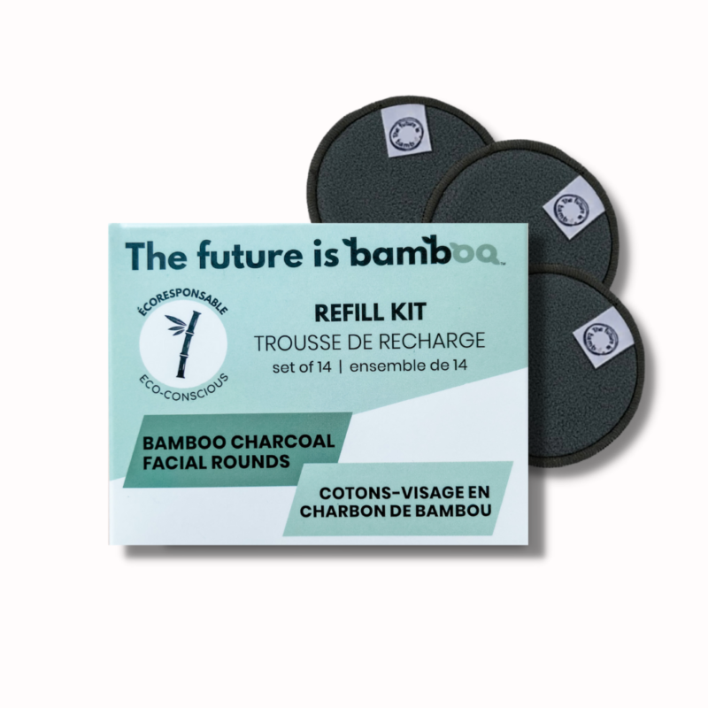The Future is Bamboo Reusable Charcoal Facial Rounds Refill Kit from Gimme the Good Stuff 001
