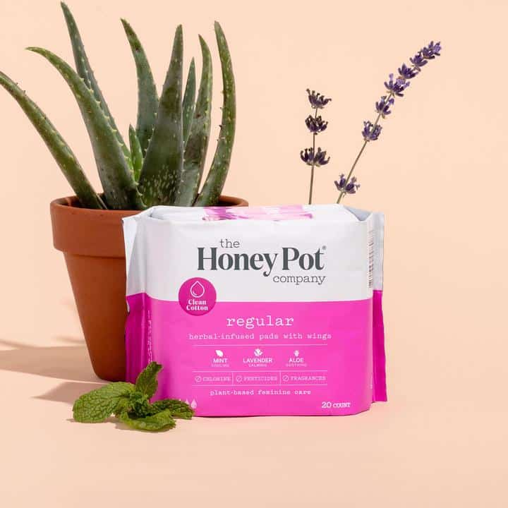 The Honey Pot Company Regular Herbal Pads with Wings from gimme the good stuff