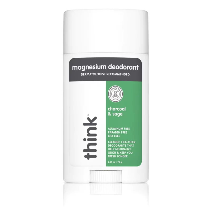 Think Magnesium Deodorant Charcoal Sage from Gimme the Good Stuff
