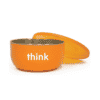 Think Stainless Steel Bowl Orange from Gimme the Good Stuff