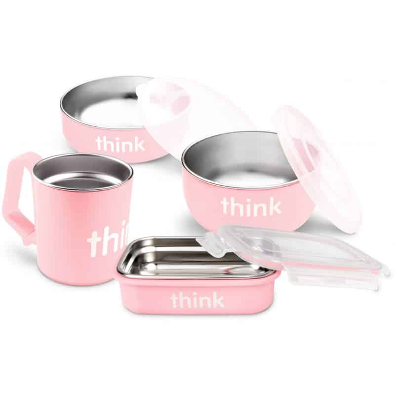Thinkbaby Feeding Set Pink from Gimme the Good Stuff