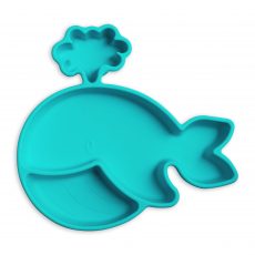 Thinkbaby Silicone Suction Plate Blue Whale from Gimme the Good Stuff