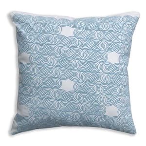 Two Sisters EcoTextiles Pillow Cover - Clouds Turquoise