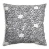 Two Sisters Ecotextiles Pillow Cover – Clouds Black