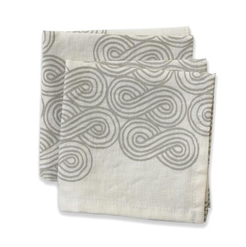 Two Sisters Organic Cotton Napkins - Cloud Neutral Small from Gimme the Good Stuff