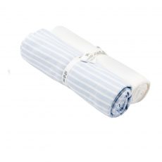 Under The Nile Swaddle Blanket 2 Pack White and Blue Stripe 2 from Gimme the Good Stuff