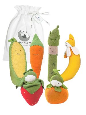 Under the Nile Baby's First Fruits & Veggies Gift Bag Set from gimme the good stuff