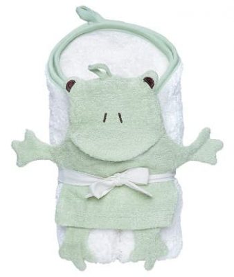 Under the Nile Hooded Towel Frog Wash Mitt Set from Gimme the Good Stuff