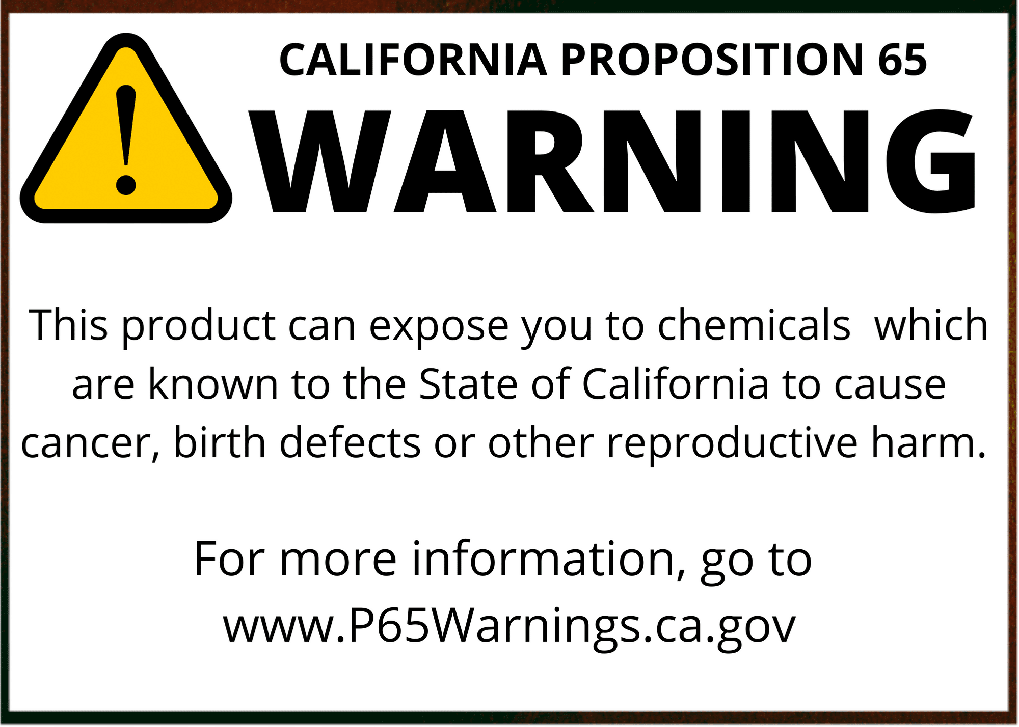 What is Prop 65?