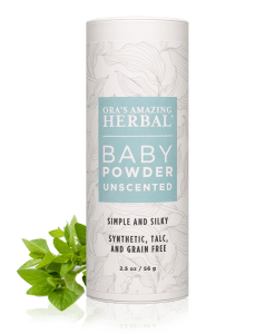 Ora's Amazing Herbal Unscented Baby Powder from Gimme the Good Stuff