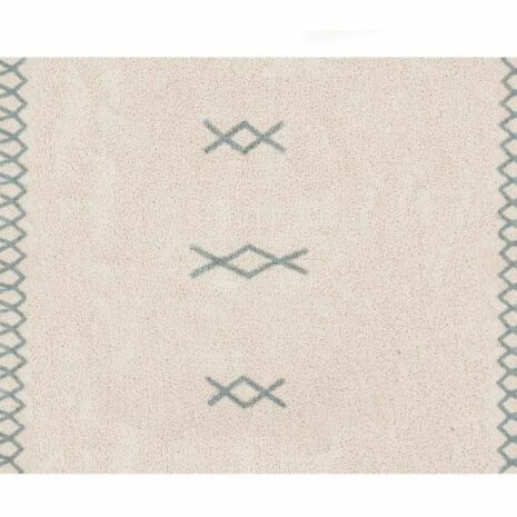 Lorena Canals Washable Rug Atlas Natural - Vintage Blue from Gimme the Good Stuff