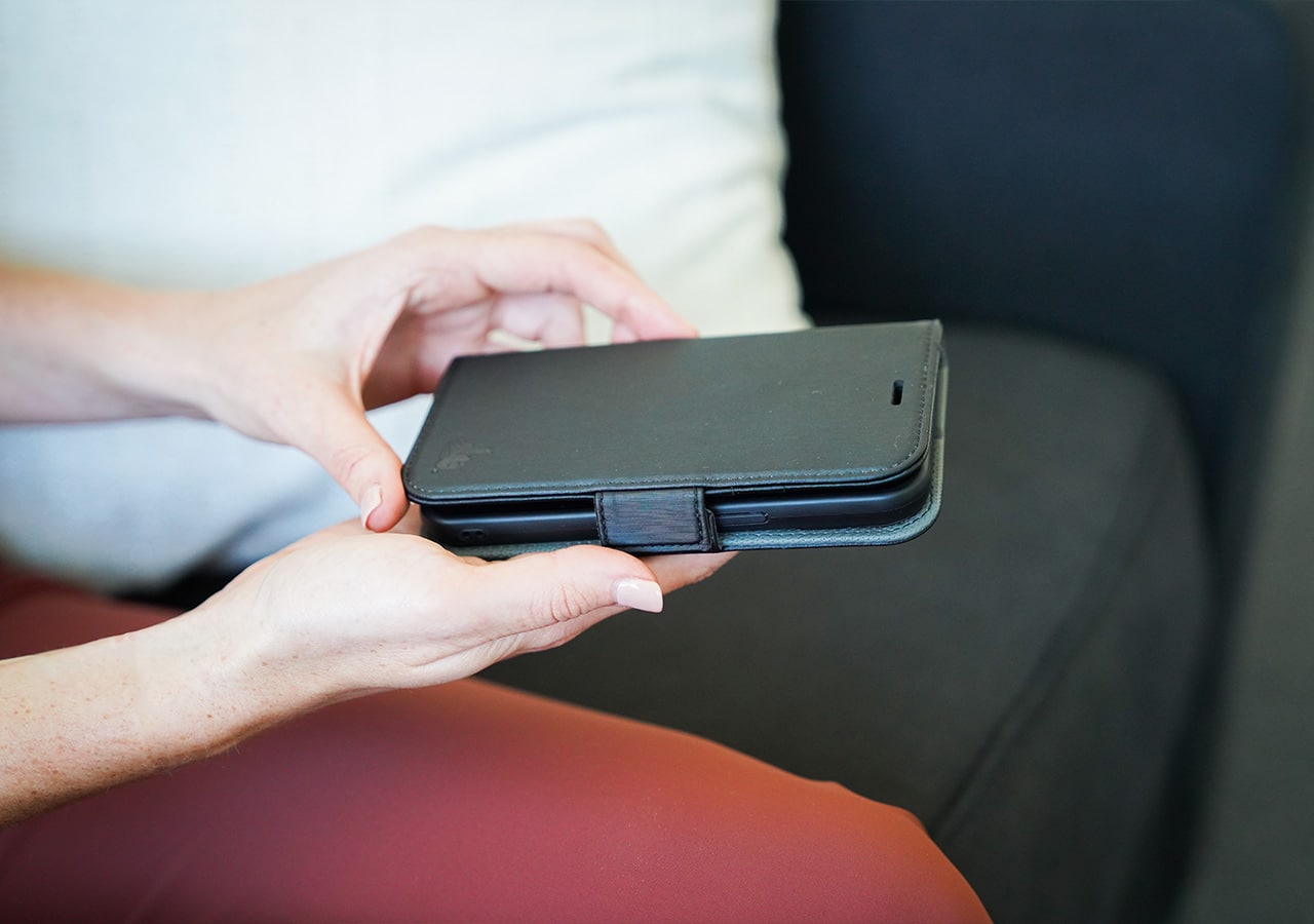 DefenderShield iPhone 13 Pro EMF Protection + Radiation Blocking Phone Case in Black