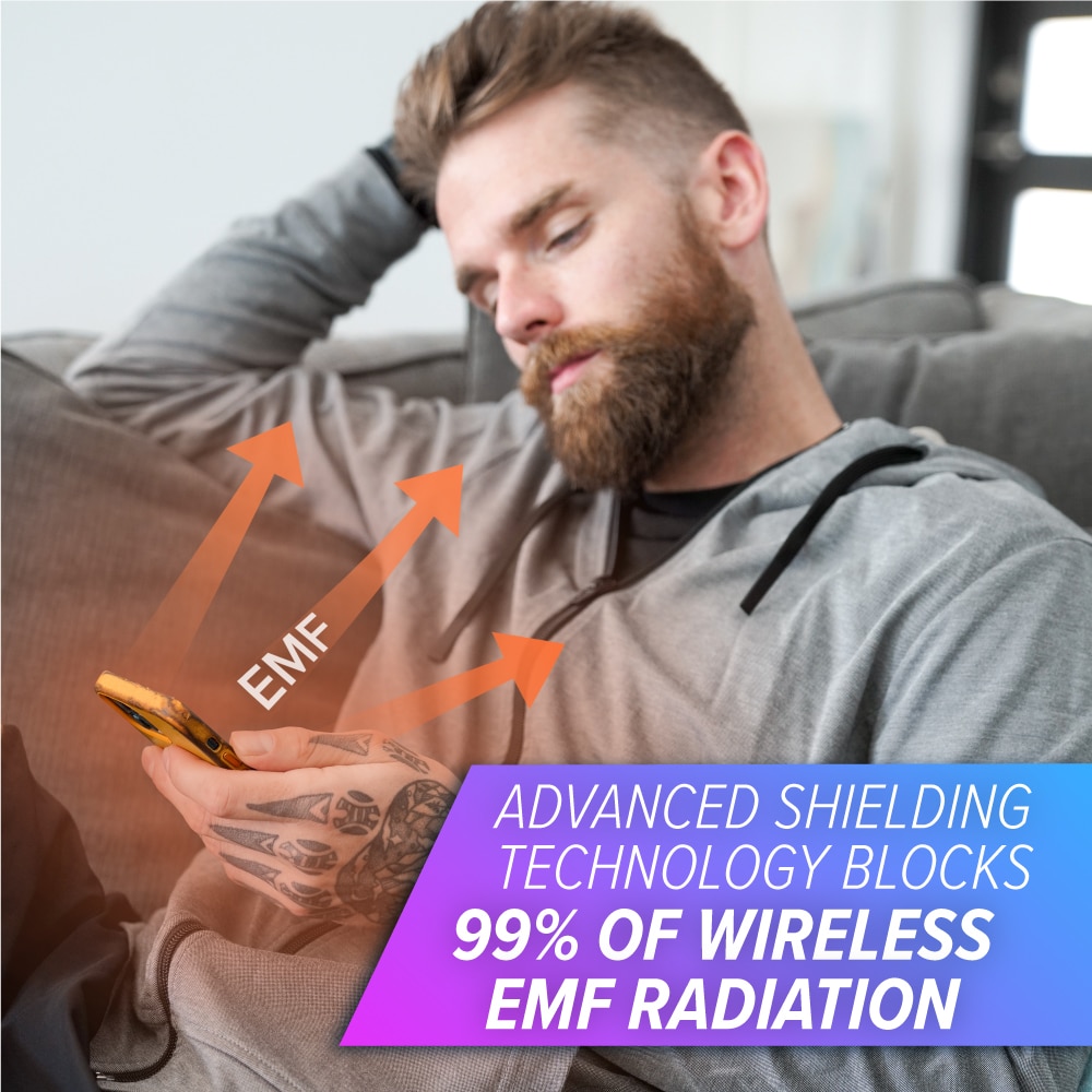 EMF 5G Shielding Hoodie (Silver-Elastic)
