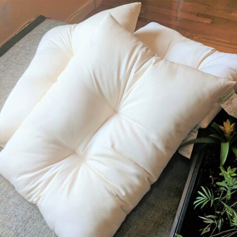 White Lotus Organic Cotton Contour Pillow from Gimme the Good Stuff