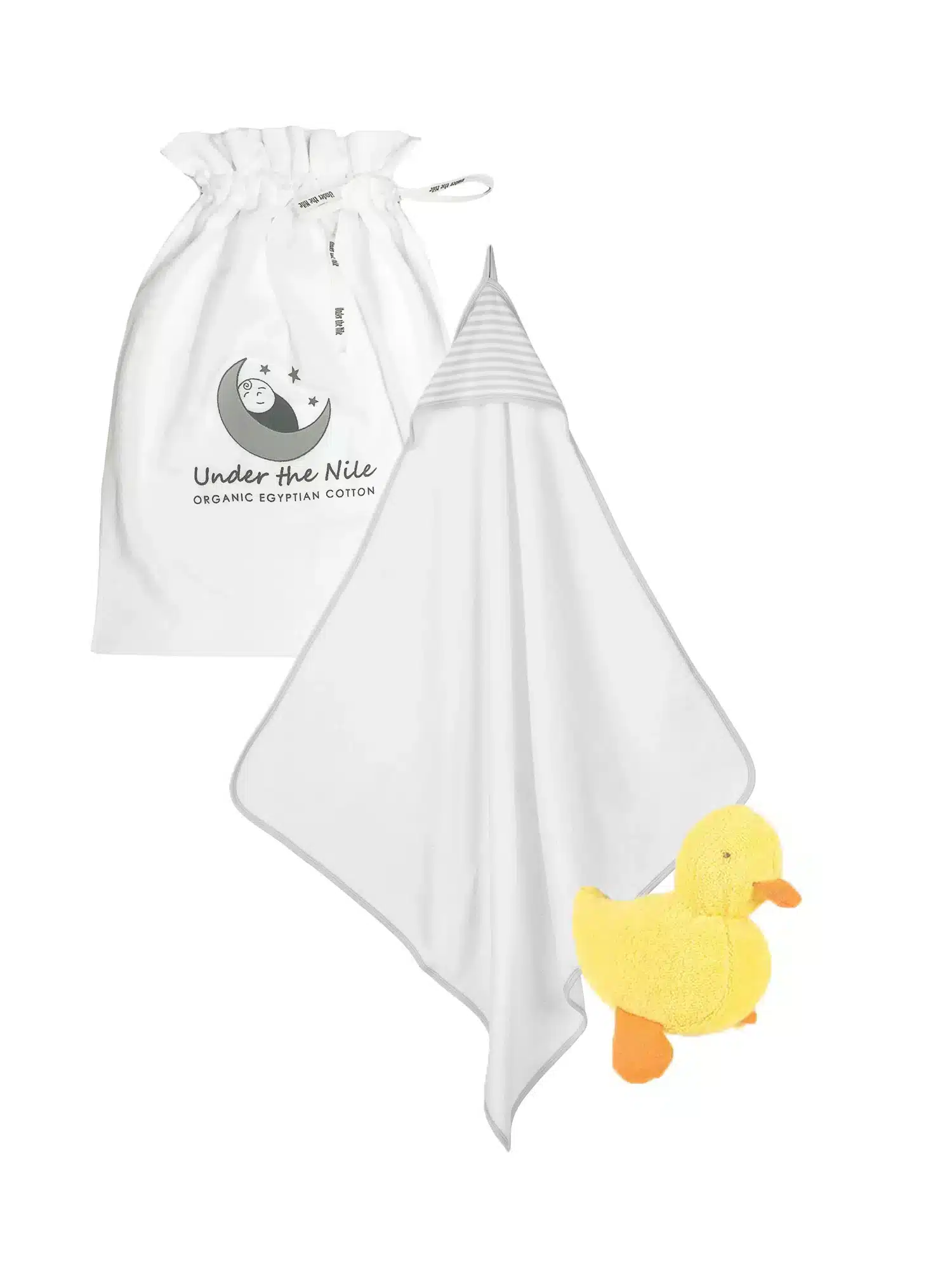 Under the Nile Gray Towel Duck Gift Bag Set from Gimme the Good Stuff