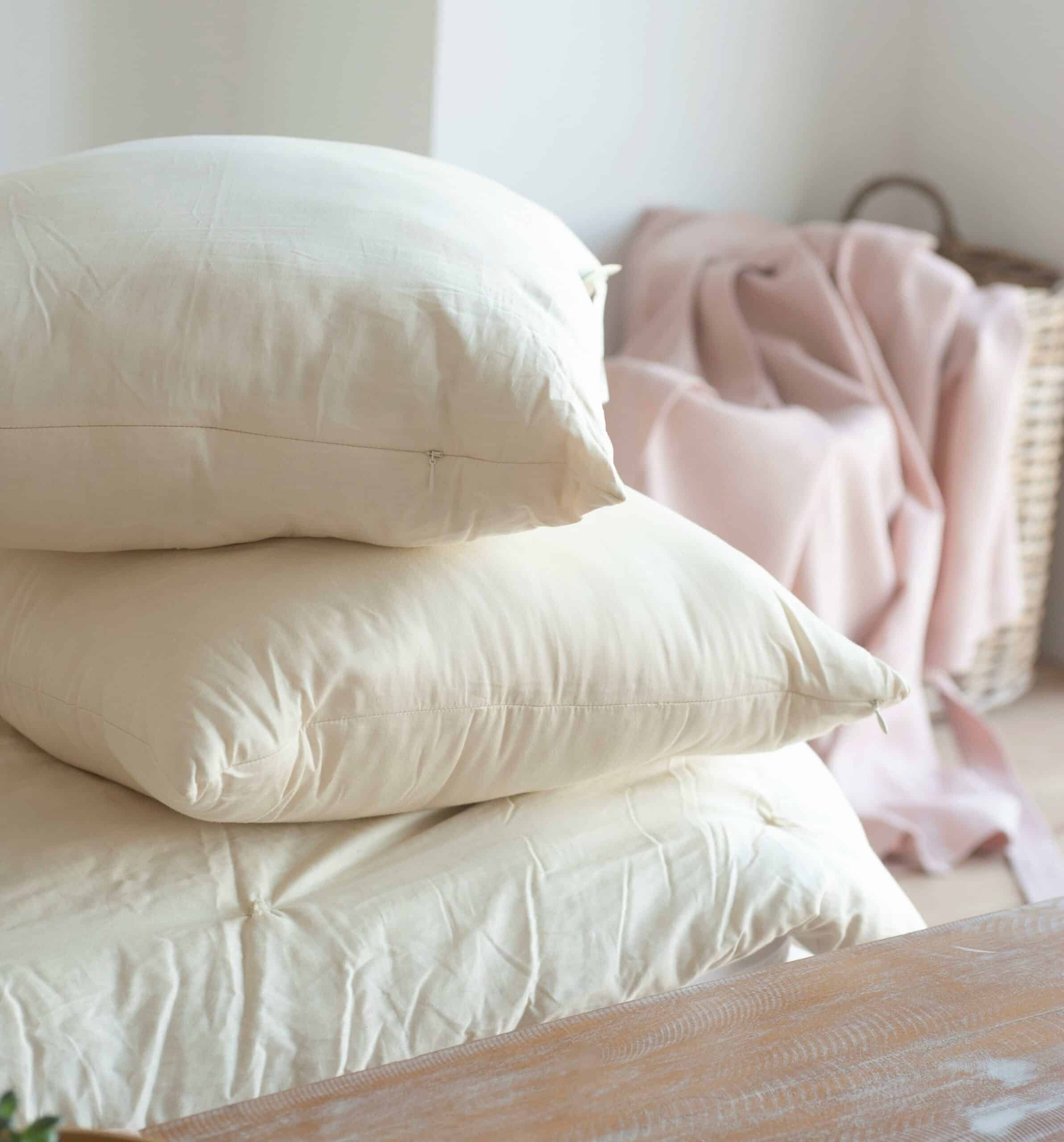 White Lotus Organic Wool Pillows