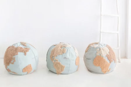Lorena Canals Poufe World Map from Gimme the Good Stuff