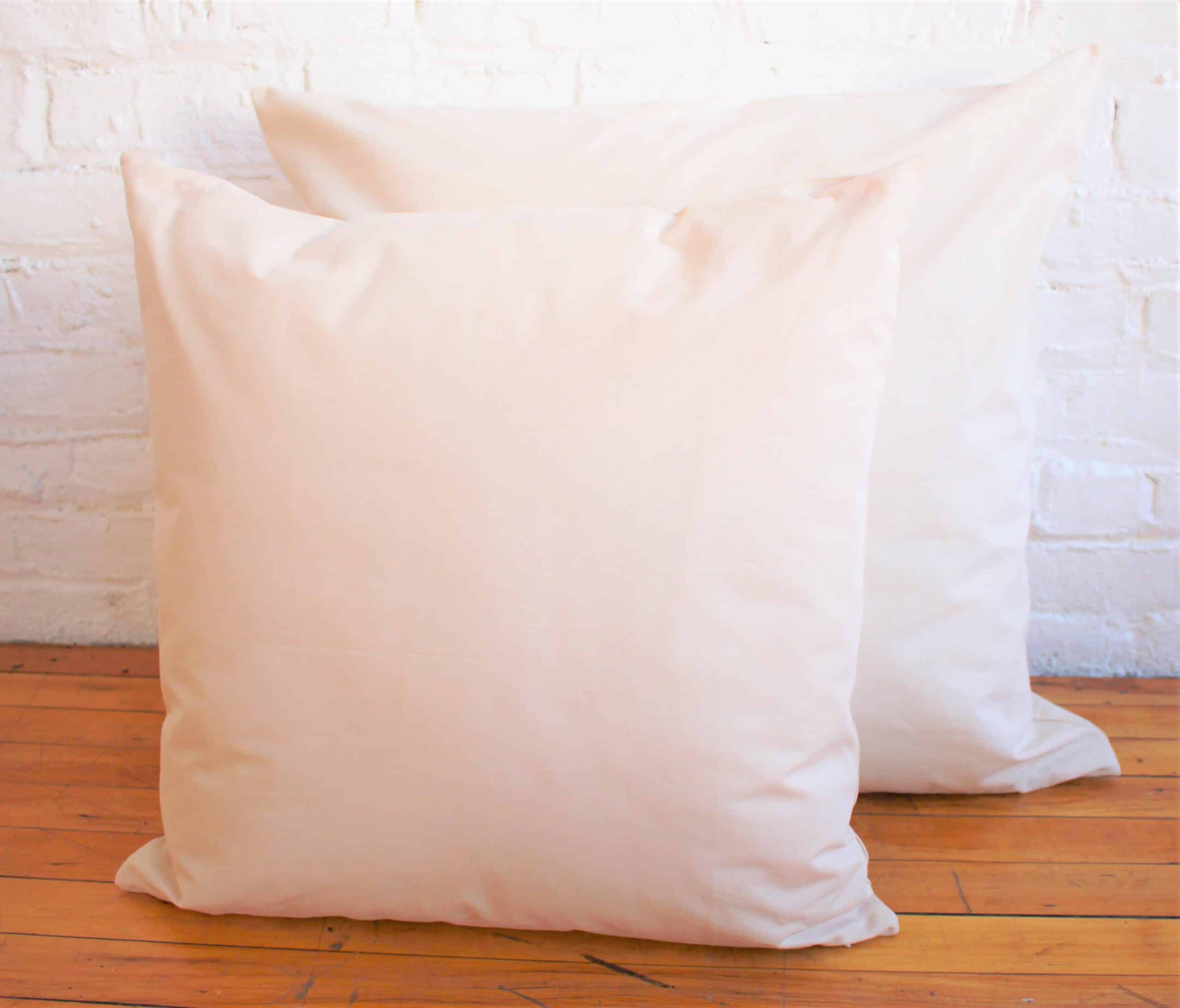 White Lotus Waterproof Organic Cotton Decorative Pillow Protector