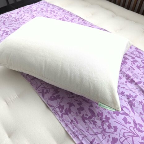 White Lotus Waterproof Organic Cotton Pillow Protector from Gimme the Good Stuff